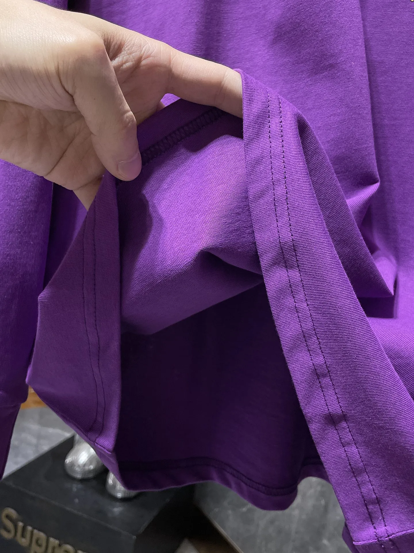 P160 Chrome Hearts🍁Long T Series🍁 Available simultaneously at counters❤️Fully upgraded fabrics! ! Croco Matty Boy Purple Hooded Sweatshirt Long Sleeve T. Replica version 1:1 high weight original fabric 🌈Recommended color: purple 🌈 Size: S, M, L, XL